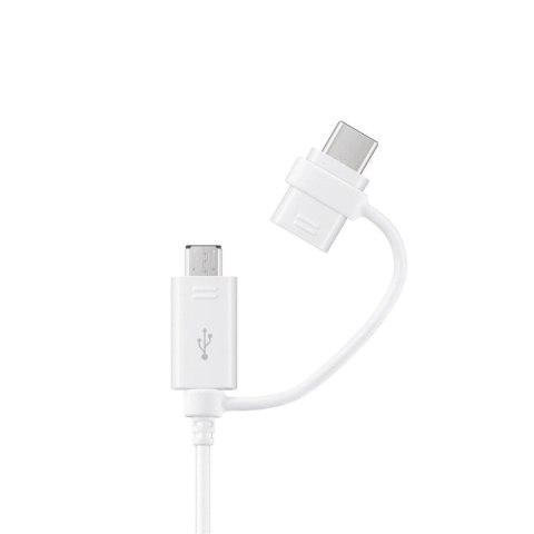 Kabel Samsung Combo EP-DG930DWEGWW USB-A / micro USB - USB-C 1.5m - biały Kabel Samsung Combo EP-DG930DWEGWW USB-A / micro USB - USB-C 1.5m - biały