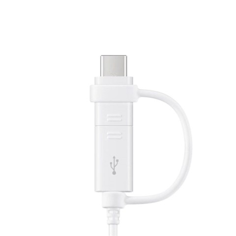Kabel Samsung Combo EP-DG930DWEGWW USB-A / micro USB - USB-C 1.5m - biały Kabel Samsung Combo EP-DG930DWEGWW USB-A / micro USB - USB-C 1.5m - biały