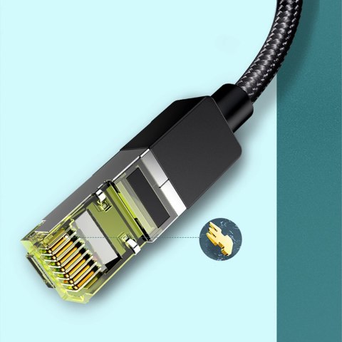 Kabel Ugreen NW150 80425 Ethernet RJ45 Cat 7 10Gbps 5m - czarny