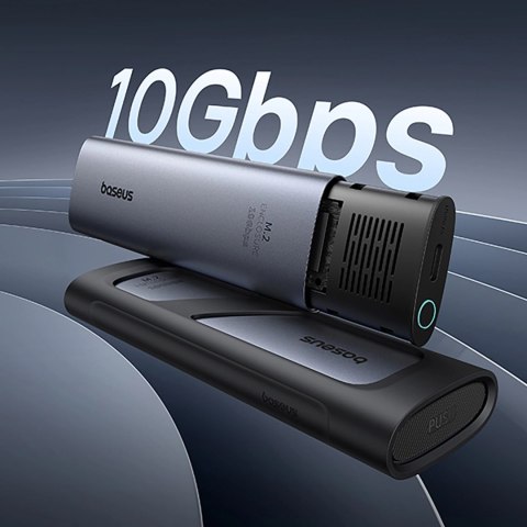 Kieszeń na dysk SSD Baseus FlyJoy M.2 NVMe 10 Gb/s - szara Kieszeń na dysk SSD Baseus FlyJoy M.2 NVMe 10 Gb/s - szara