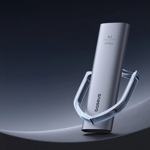 Kieszeń na dysk SSD Baseus FlyJoy M.2 NVMe 10 Gb/s - szara Kieszeń na dysk SSD Baseus FlyJoy M.2 NVMe 10 Gb/s - szara