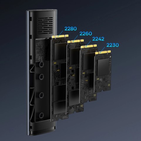 Kieszeń na dysk SSD Baseus FlyJoy M.2 NVMe 10 Gb/s - szara Kieszeń na dysk SSD Baseus FlyJoy M.2 NVMe 10 Gb/s - szara