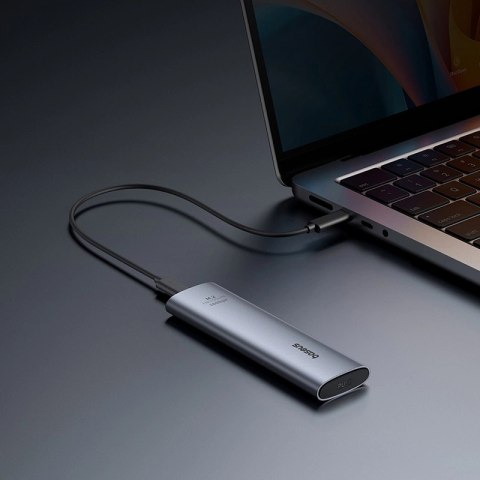 Kieszeń na dysk SSD Baseus FlyJoy M.2 NVMe 10 Gb/s - szara Kieszeń na dysk SSD Baseus FlyJoy M.2 NVMe 10 Gb/s - szara