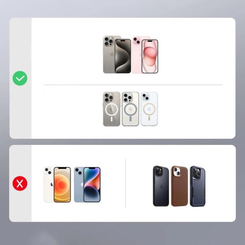 Portfel Ugreen Magnetic Wallet 45166 magnetyczny MagSafe z podstawką i uchwytem na palec - czarny Portfel Ugreen Magnetic Wallet 45166 magnetyczny MagSafe z podstawką i uchwytem na palec - czarny