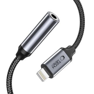 Adapter Tech-Protect UltraBoost Lightning / mini jack 3.5mm - czarny