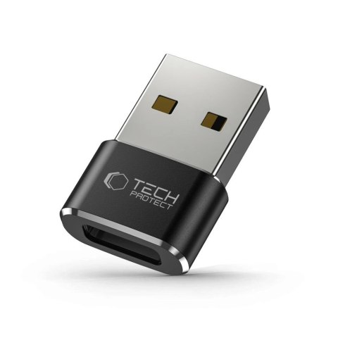 Adapter Tech-Protect UltraBoost USB-A (męski) / USB-C (żeński) - czarny Adapter Tech-Protect UltraBoost USB-A (męski) / USB-C (żeński) - czarny