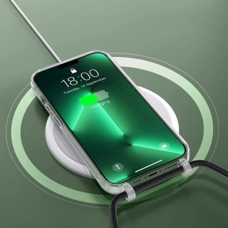 Etui Tech-Protect FlexAir Chain z MagSafe na iPhone 15 - czarno-beżowe