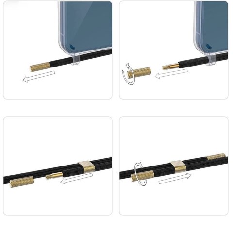 Etui Tech-Protect FlexAir Chain z MagSafe na iPhone 15 - czarno-beżowe Etui Tech-Protect FlexAir Chain z MagSafe na iPhone 15 - czarno-beżowe