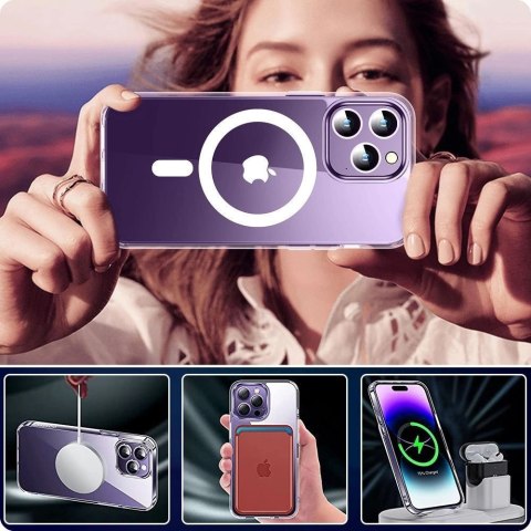 Etui Tech-Protect FlexAir Hybrid MagSafe na Samsung Galaxy A55 5G - przezroczyste Etui Tech-Protect FlexAir Hybrid MagSafe na Samsung Galaxy A55 5G - przezroczyste