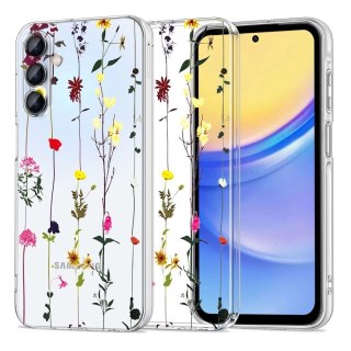 Etui Tech-Protect FlexAir+ na Samsung Galaxy A55 5G - kolorowe kwiaty