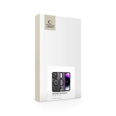 Etui Tech-Protect MagMat MagSafe na iPhone 15 Pro - czarny mat Etui Tech-Protect MagMat MagSafe na iPhone 15 Pro - czarny mat