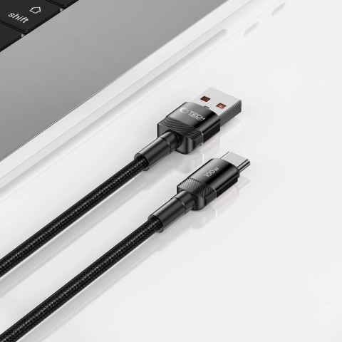 Kabel Tech-Protect UltraBoost Evo USB-C / USB-A 100W 5A 0.25m - czarny Kabel Tech-Protect UltraBoost Evo USB-C / USB-A 100W 5A 0.25m - czarny