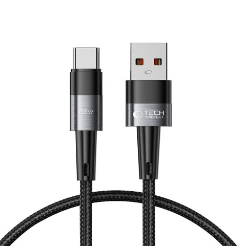 Kabel Tech-Protect UltraBoost USB-C / USB-A 66W 6A 0.25m - szary Kabel Tech-Protect UltraBoost USB-C / USB-A 66W 6A 0.25m - szary