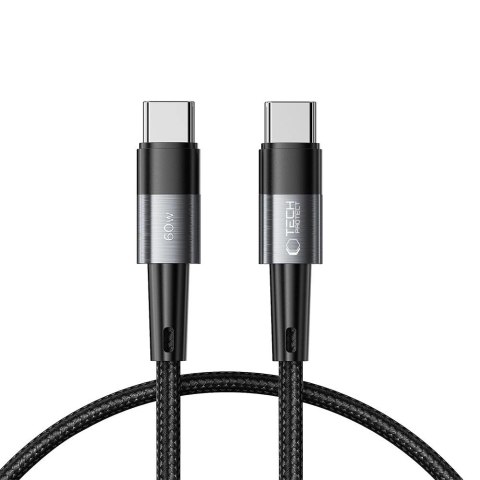 Kabel Tech-Protect UltraBoost USB-C / USB-C PD 60W 3A 0.25m - szary Kabel Tech-Protect UltraBoost USB-C / USB-C PD 60W 3A 0.25m - szary