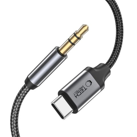 Kabel Tech-Protect UltraBoost audio USB-C / mini jack 3.5mm 1 m - czarny Kabel Tech-Protect UltraBoost audio USB-C / mini jack 3.5mm 1 m - czarny