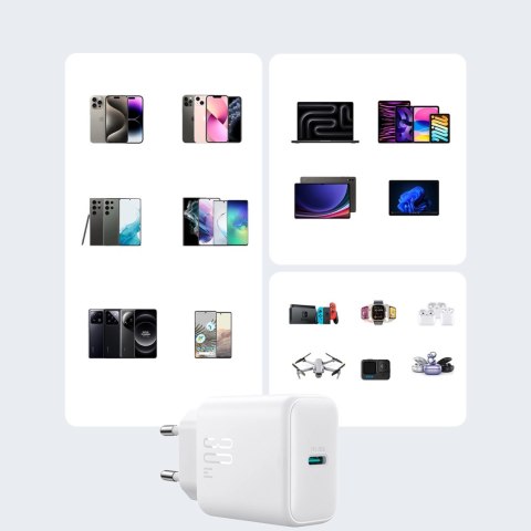 Ładowarka Joyroom JR-TCF24 sieciowa USB-C PD 30W QC SFC - biała Ładowarka Joyroom JR-TCF24 sieciowa USB-C PD 30W QC SFC - biała