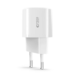 Ładowarka Tech-Protect C20W sieciowa mini USB-C PD 20W / USB-A QC 3.0 - biała