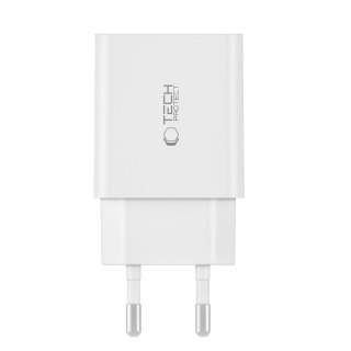 Ładowarka Tech-Protect C35W sieciowa 2x USB-C PD 35W - biała