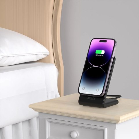 Ładowarka Tech-Protect QI15W-A23 indukcyjna MagSafe 15W w formie stojaka - czarna