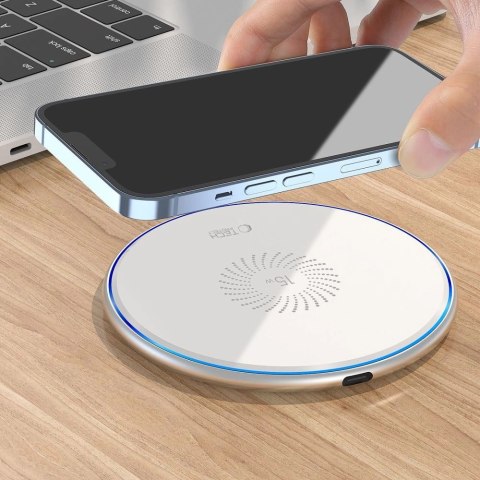 Ładowarka Tech-Protect QI15W-C1 indukcyjna 15W - biała Ładowarka Tech-Protect QI15W-C1 indukcyjna 15W - biała
