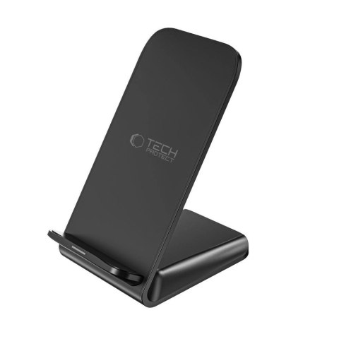 Ładowarka Tech-Protect QI15W-S2 indukcyjna 15W w formie stojaka - czarna