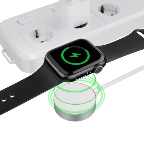 Ładowarka Tech-Protect UltraBoost indukcyjna magnetyczna ze złączem USB-C do Apple Watch 1.2m - biała Ładowarka Tech-Protect UltraBoost indukcyjna magnetyczna ze złączem USB-C do Apple Watch 1.2m - biała