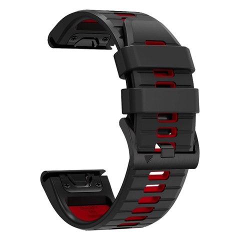Pasek Tech-Protect IconBand Pro na Garmin Fenix 3 / 5X / 3HR / 5X Plus / 6X / 6X Pro / 7X - czarno-czerwony Pasek Tech-Protect IconBand Pro na Garmin Fenix 3 / 5X / 3HR / 5X Plus / 6X / 6X Pro / 7X - czarno-czerwony