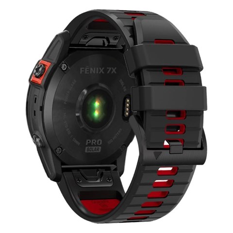 Pasek Tech-Protect IconBand Pro na Garmin Fenix 3 / 5X / 3HR / 5X Plus / 6X / 6X Pro / 7X - czarno-czerwony Pasek Tech-Protect IconBand Pro na Garmin Fenix 3 / 5X / 3HR / 5X Plus / 6X / 6X Pro / 7X - czarno-czerwony