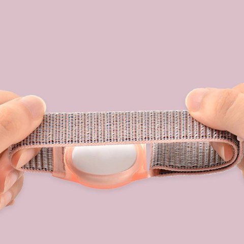 Pasek Tech-Protect Nylon dla dzieci na Apple AirTag - limonkowy