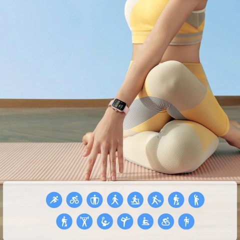 Smartwatch Joyroom Fit-Life JR-FT5 Plus z funkcją odbierania połączeń - różowy