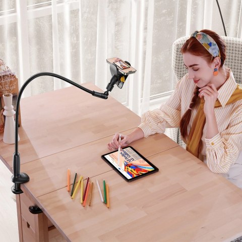 Uchwyt Joyroom JR-ZS389 z elastycznym ramieniem na telefon na biurko - czarna