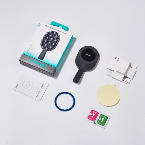 Uchwyt Joyroom JR-ZS393-S magnetyczny z przyssawkami na telefon 4.7-7" - czarny Uchwyt Joyroom JR-ZS393-S magnetyczny z przyssawkami na telefon 4.7-7" - czarny