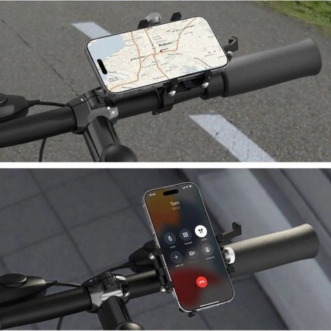 Uchwyt Tech-Protect V1 rowerowy uniwersalny na telefon - czarny Uchwyt Tech-Protect V1 rowerowy uniwersalny na telefon - czarny