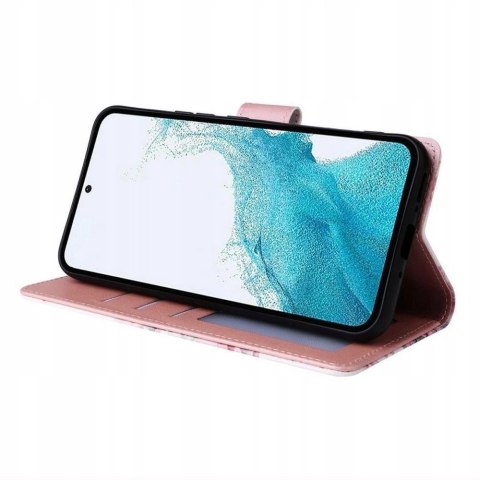 Etui Tech-Protect Wallet na Samsung Galaxy A55 5G - różowe kwiaty Etui Tech-Protect Wallet na Samsung Galaxy A55 5G - różowe kwiaty