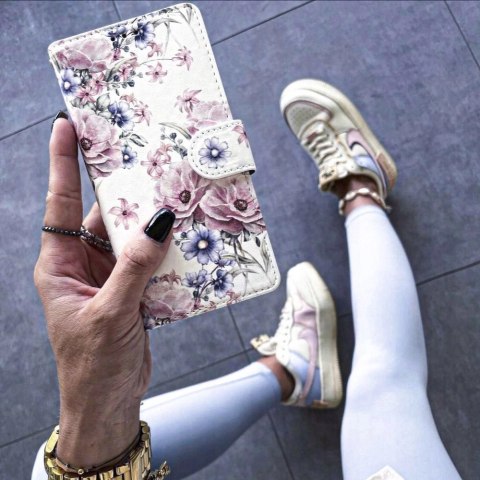Etui Tech-Protect Wallet na Samsung Galaxy A55 5G - różowe kwiaty Etui Tech-Protect Wallet na Samsung Galaxy A55 5G - różowe kwiaty