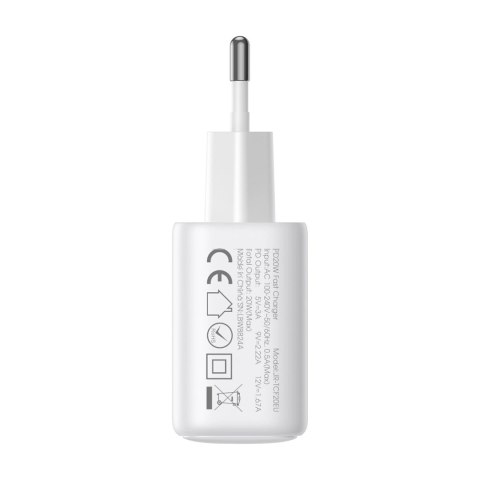 Ładowarka Joyroom JR-TCF12 sieciowa 2x USB-C 20W PD / QC 3.0 - biała Ładowarka Joyroom JR-TCF12 sieciowa 2x USB-C 20W PD / QC 3.0 - biała