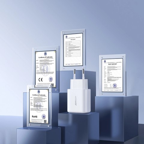 Ładowarka Joyroom JR-TCF12 sieciowa 2x USB-C 20W PD / QC 3.0 - biała Ładowarka Joyroom JR-TCF12 sieciowa 2x USB-C 20W PD / QC 3.0 - biała