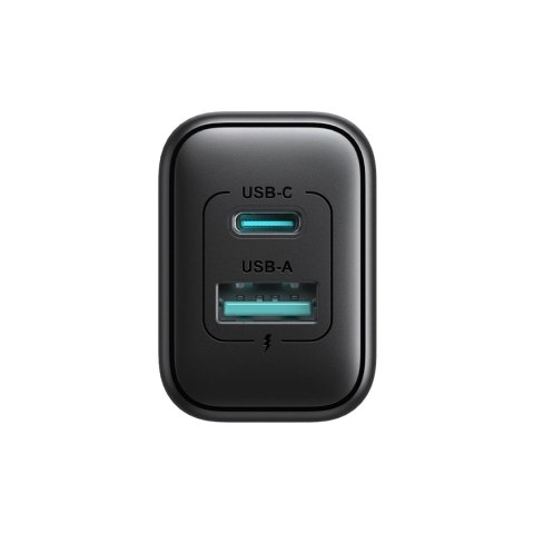 Ładowarka Joyroom JR-TCF13 sieciowa USB-C / USB-A 25W SFC / PPS / PD - czarna Ładowarka Joyroom JR-TCF13 sieciowa USB-C / USB-A 25W SFC / PPS / PD - czarna