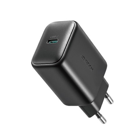 Ładowarka Joyroom JR-TCF23 sieciowa USB-C 25W SFC / PPS / PD - czarna Ładowarka Joyroom JR-TCF23 sieciowa USB-C 25W SFC / PPS / PD - czarna