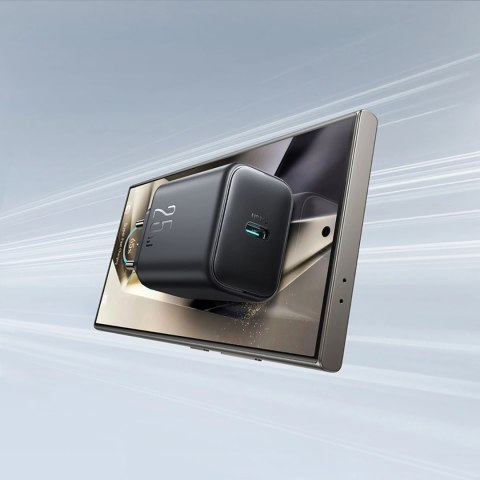 Ładowarka Joyroom JR-TCF23 sieciowa USB-C 25W SFC / PPS / PD - czarna Ładowarka Joyroom JR-TCF23 sieciowa USB-C 25W SFC / PPS / PD - czarna