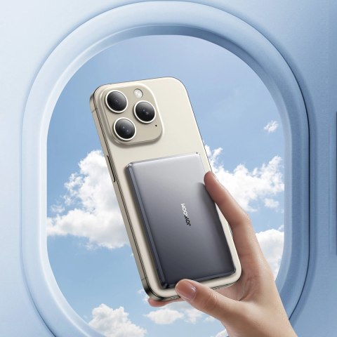 Powerbank Joyroom JR-PBM08 5000mAh 20W z ładowaniem indukcyjnym - szary Powerbank Joyroom JR-PBM08 5000mAh 20W z ładowaniem indukcyjnym - szary