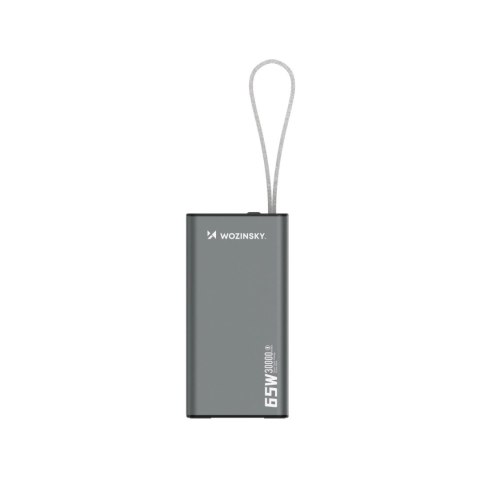 Powerbank Wozinsky K65+ 65W 30000mAh 2x USB-C, 1x USB-A 65W - szary Powerbank Wozinsky K65+ 65W 30000mAh 2x USB-C, 1x USB-A 65W - szary