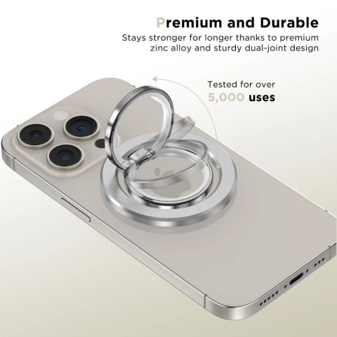 Uchwyt / ring Tech-Protect MMR300 magnetyczny z MagSafe - srebrny Uchwyt / ring Tech-Protect MMR300 magnetyczny z MagSafe - srebrny