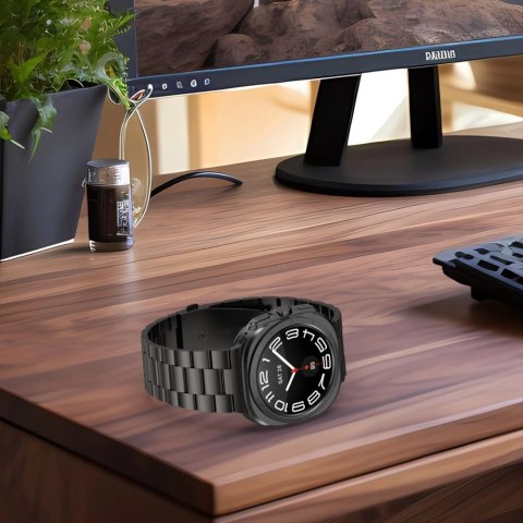 Bransoleta Tech-Protect Stainless na Samsung Galaxy Watch Ultra (47 mm) - czarna Bransoleta Tech-Protect Stainless na Samsung Galaxy Watch Ultra (47 mm) - czarna