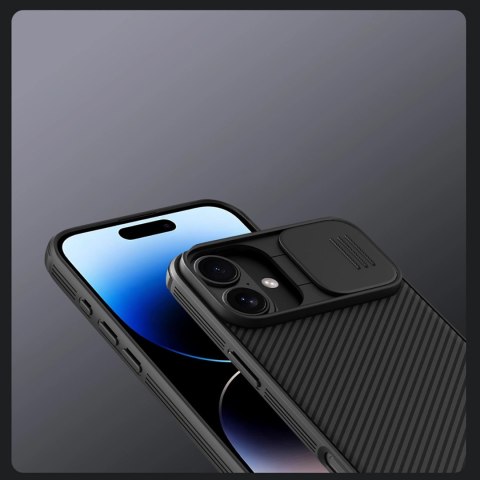 Etui Nillkin CamShield Pro Case na iPhone 16 z osłoną na aparat - czarne