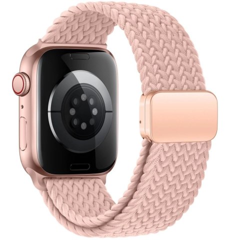 Pasek Tech-Protect Nylonmag na Apple Watch 4 / 5 / 6 / 7 / 8 / 9 / SE (38 / 40 / 41 mm) - różowy Pasek Tech-Protect Nylonmag na Apple Watch 4 / 5 / 6 / 7 / 8 / 9 / SE (38 / 40 / 41 mm) - różowy