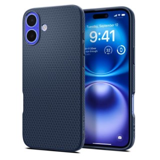 Etui Spigen Liquid Air na iPhone 16 - niebieskie