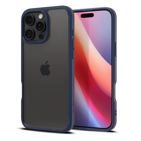 Etui Spigen Ultra Hybrid na iPhone 16 Pro - niebieskie Etui Spigen Ultra Hybrid na iPhone 16 Pro - niebieskie