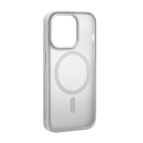 Etui silikonowe Puro Gradient MagSafe do iPhone 15 Pro Max - srebrne Etui silikonowe Puro Gradient MagSafe do iPhone 15 Pro Max - srebrne