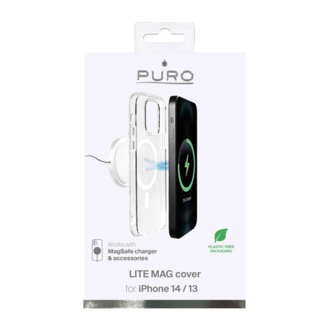 Etui silikonowe Puro Lite Mag MagSafe do iPhone 14 / 13 - przezroczyste Etui silikonowe Puro Lite Mag MagSafe do iPhone 14 / 13 - przezroczyste